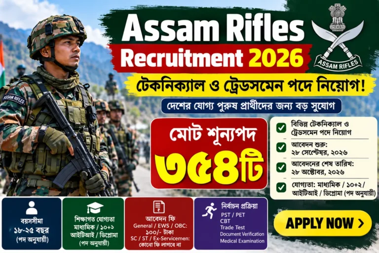 Assam Rifles Recruitment 2026
